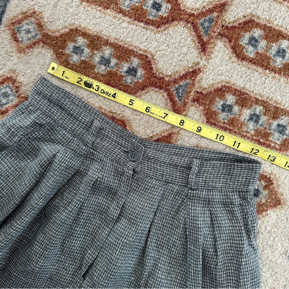 Kenzo Paris Vintage High Waist Black 100% Linen Straight Leg Trousers 38 Rare - Picture 7 of 9